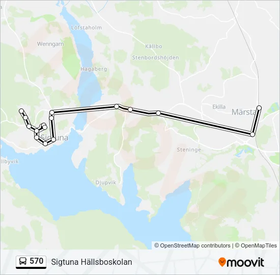 570 Bus Line Map