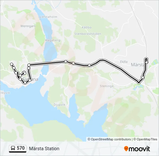 570 Bus Line Map