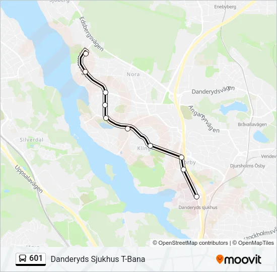 601 Bus Line Map