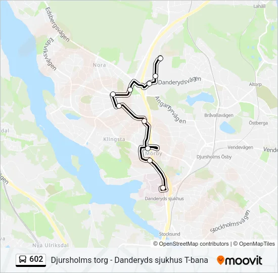 602 Bus Line Map