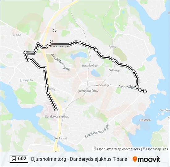 602 Bus Line Map