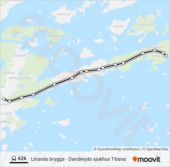 626 Bus Line Map