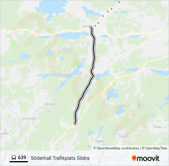 639 Bus Line Map