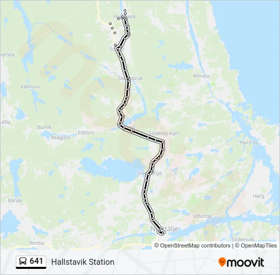 641 Bus Line Map