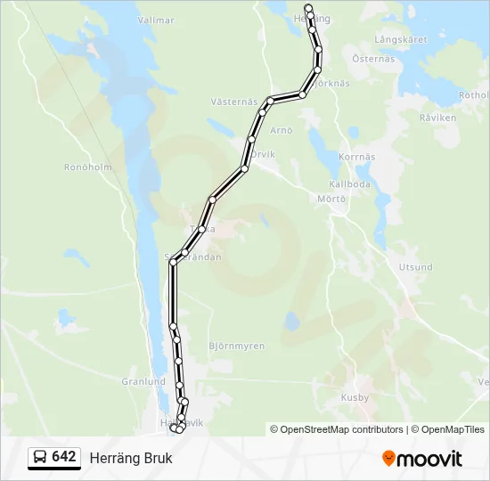 642 Route: Schedules, Stops & Maps - Herräng Bruk (Updated)