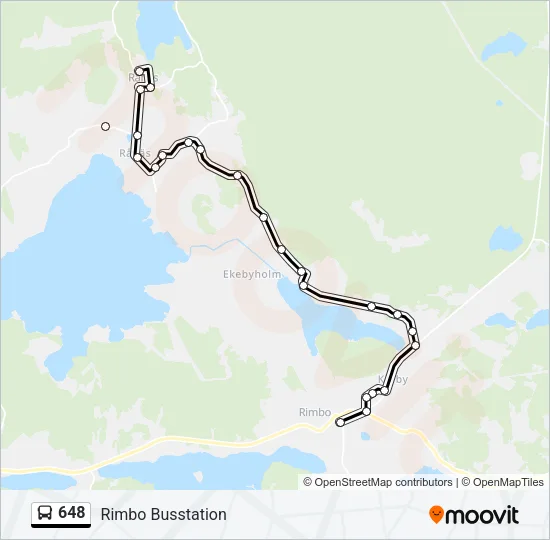 648 Bus Line Map