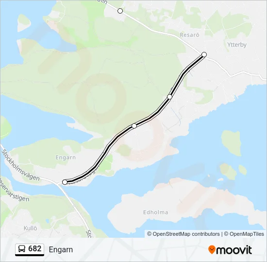682 Bus Line Map