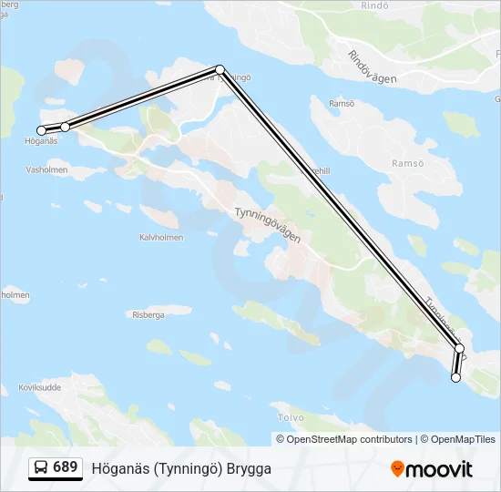 689 Bus Line Map