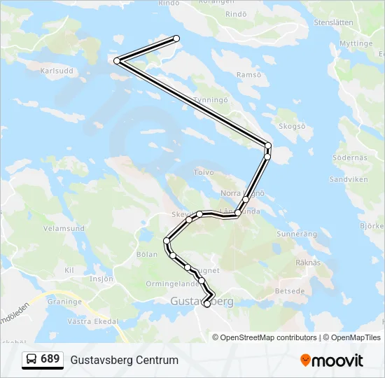 689 Bus Line Map