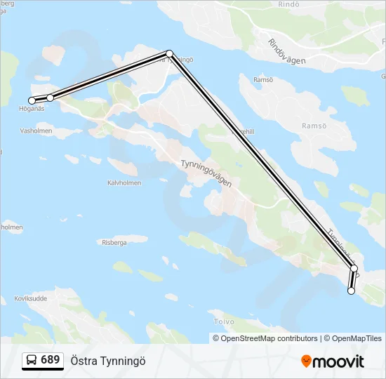 689 Bus Line Map