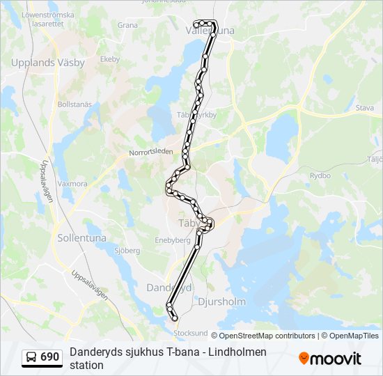 690 bus Line Map