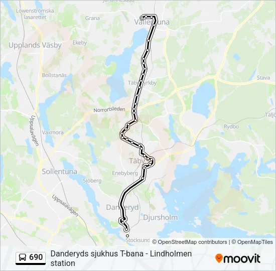690 Bus Line Map