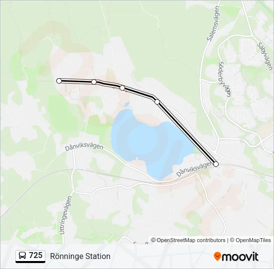 725 Bus Line Map