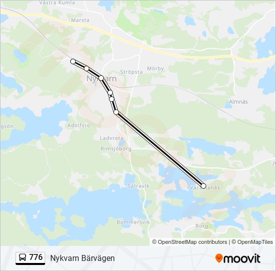 776 bus Line Map