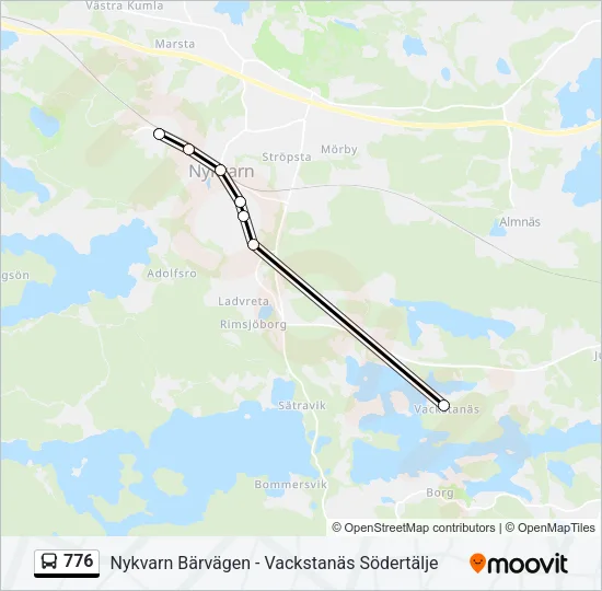 776 Bus Line Map