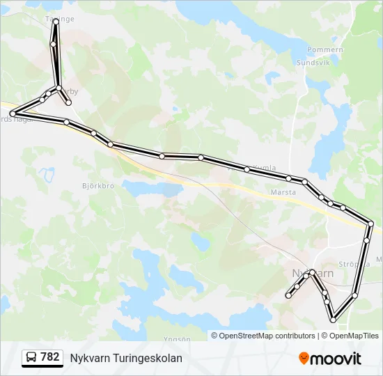 782 Bus Line Map