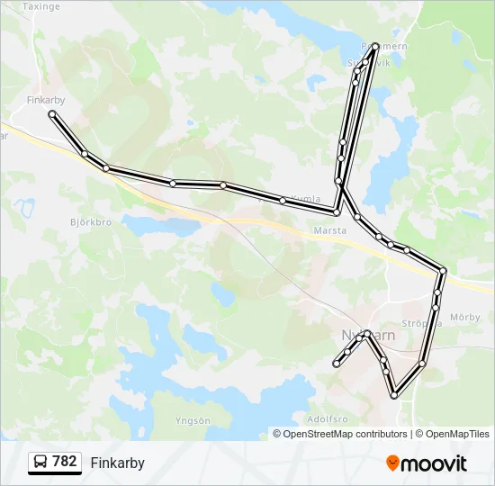 782 Bus Line Map