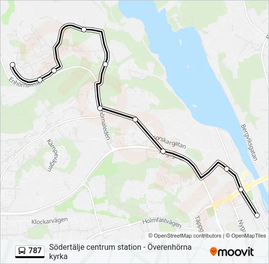 787 Bus Line Map