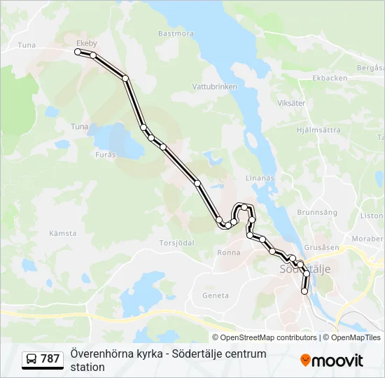 787 Bus Line Map