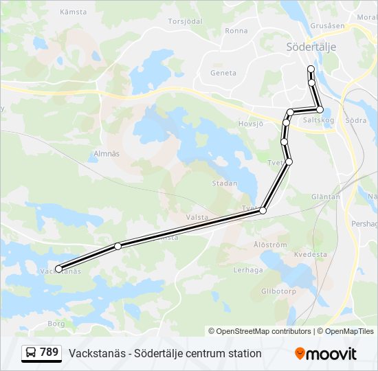 789 bus Line Map