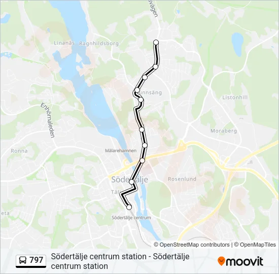 797 Bus Line Map