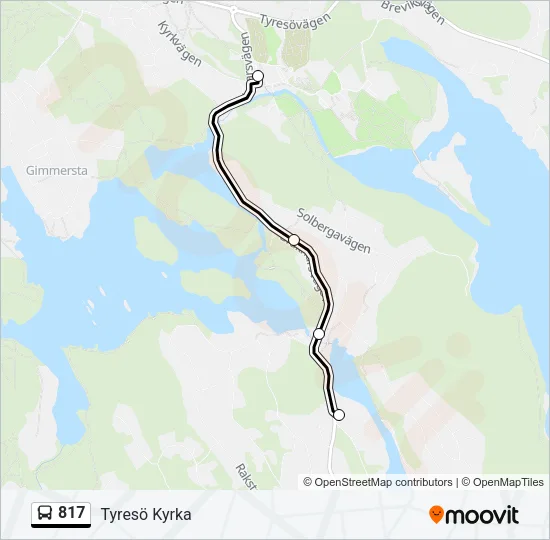 817 Bus Line Map