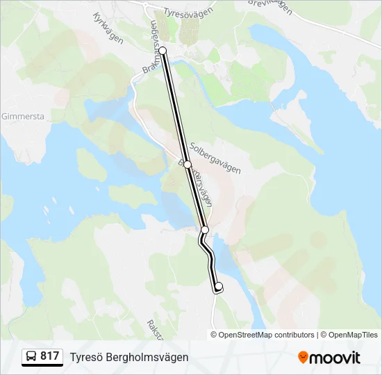 817 Bus Line Map