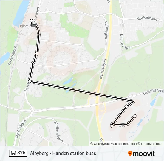 826 Bus Line Map