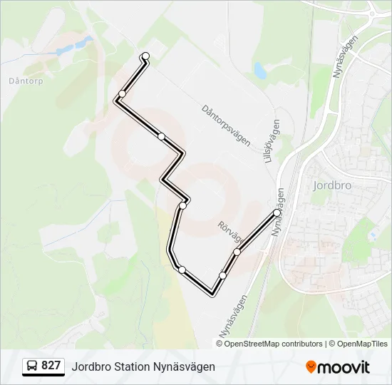 827 Bus Line Map