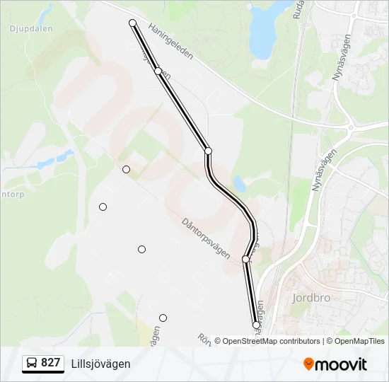 827 Bus Line Map