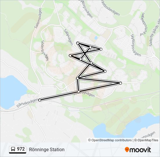 972 bus Line Map