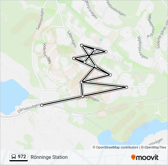 972 Bus Line Map
