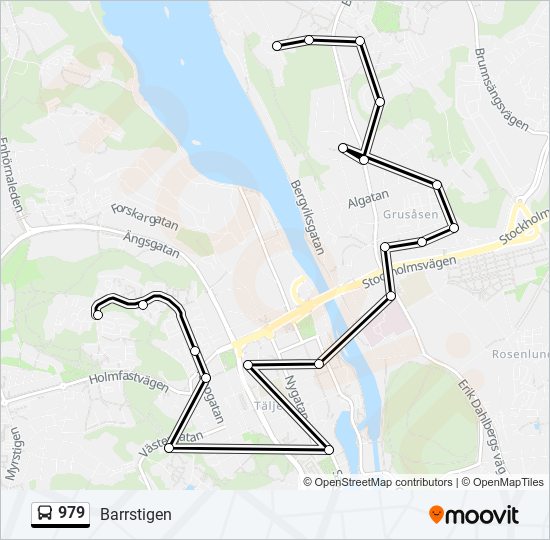 979 bus Line Map