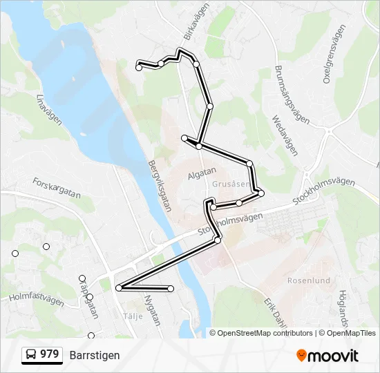 979 Route: Schedules, Stops & Maps - Barrstigen (Updated)