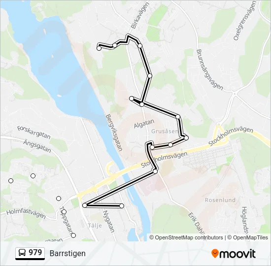 979 Bus Line Map