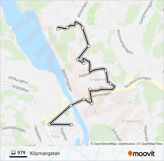 979 Bus Line Map