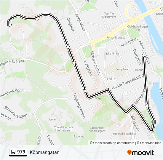 979 Bus Line Map