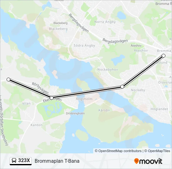 323X Bus Line Map