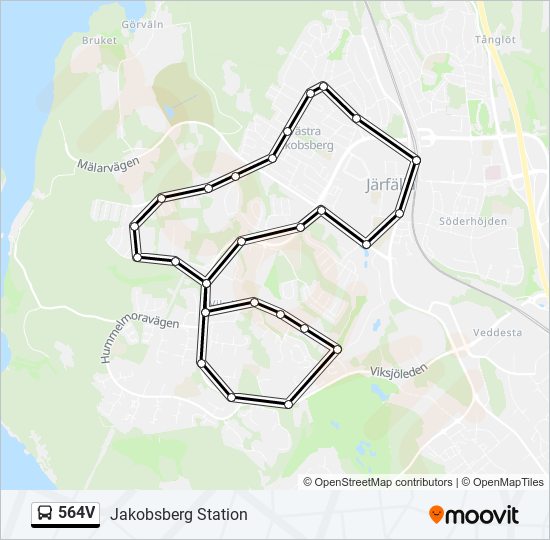 564V bus Line Map