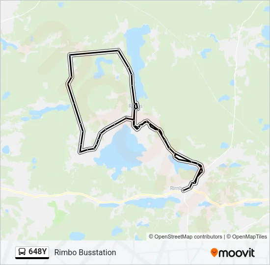 648Y Bus Line Map