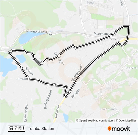 715H bus Line Map