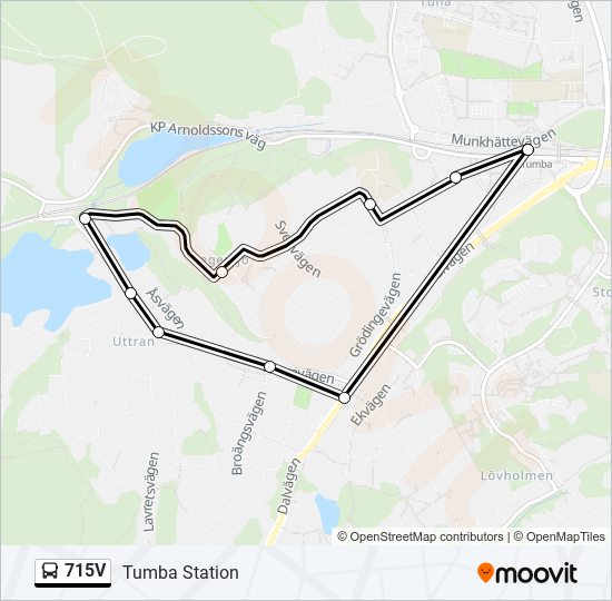 715V bus Line Map