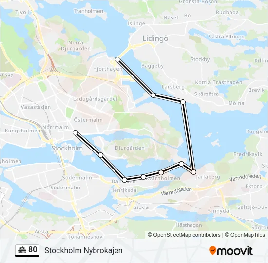 80 Ferry Line Map