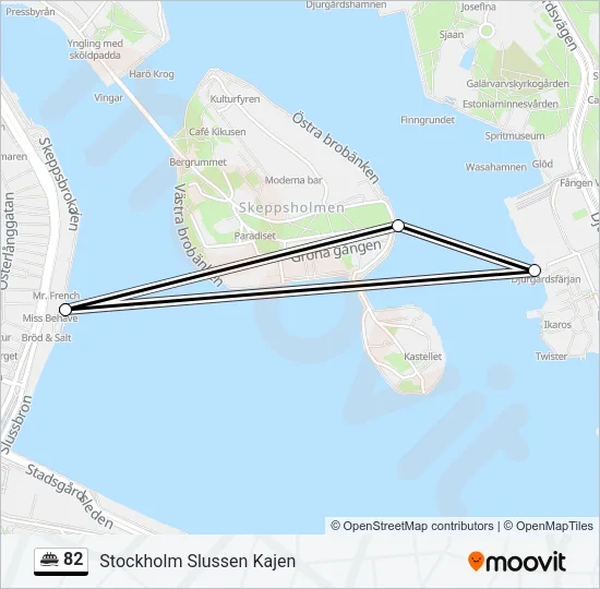 82 Ferry Line Map