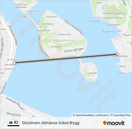 82 Ferry Line Map