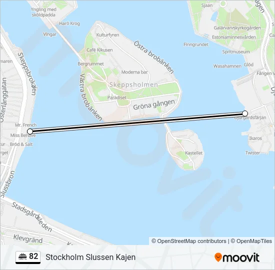 82 Ferry Line Map