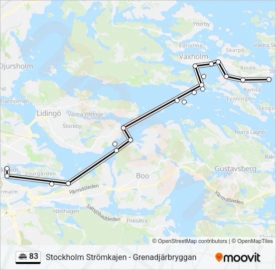83 Ferry Line Map