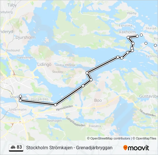 83 Ferry Line Map