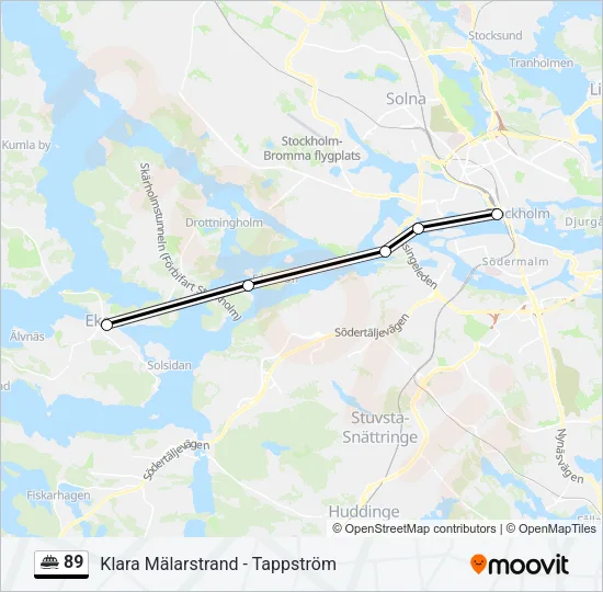 89 Ferry Line Map