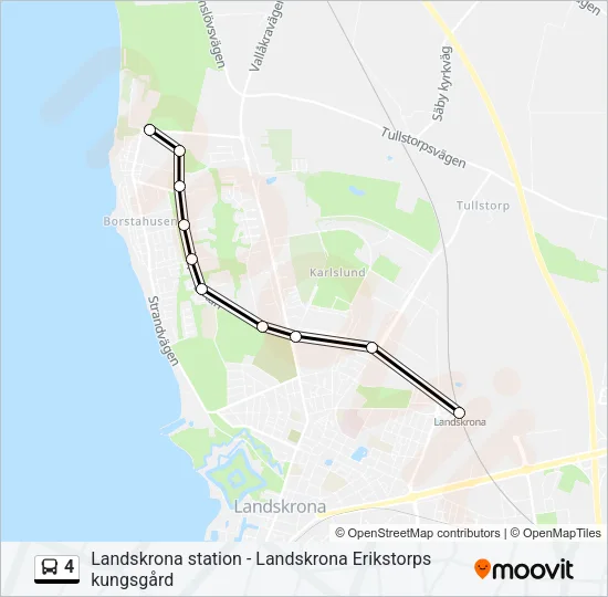 4 Bus Line Map
